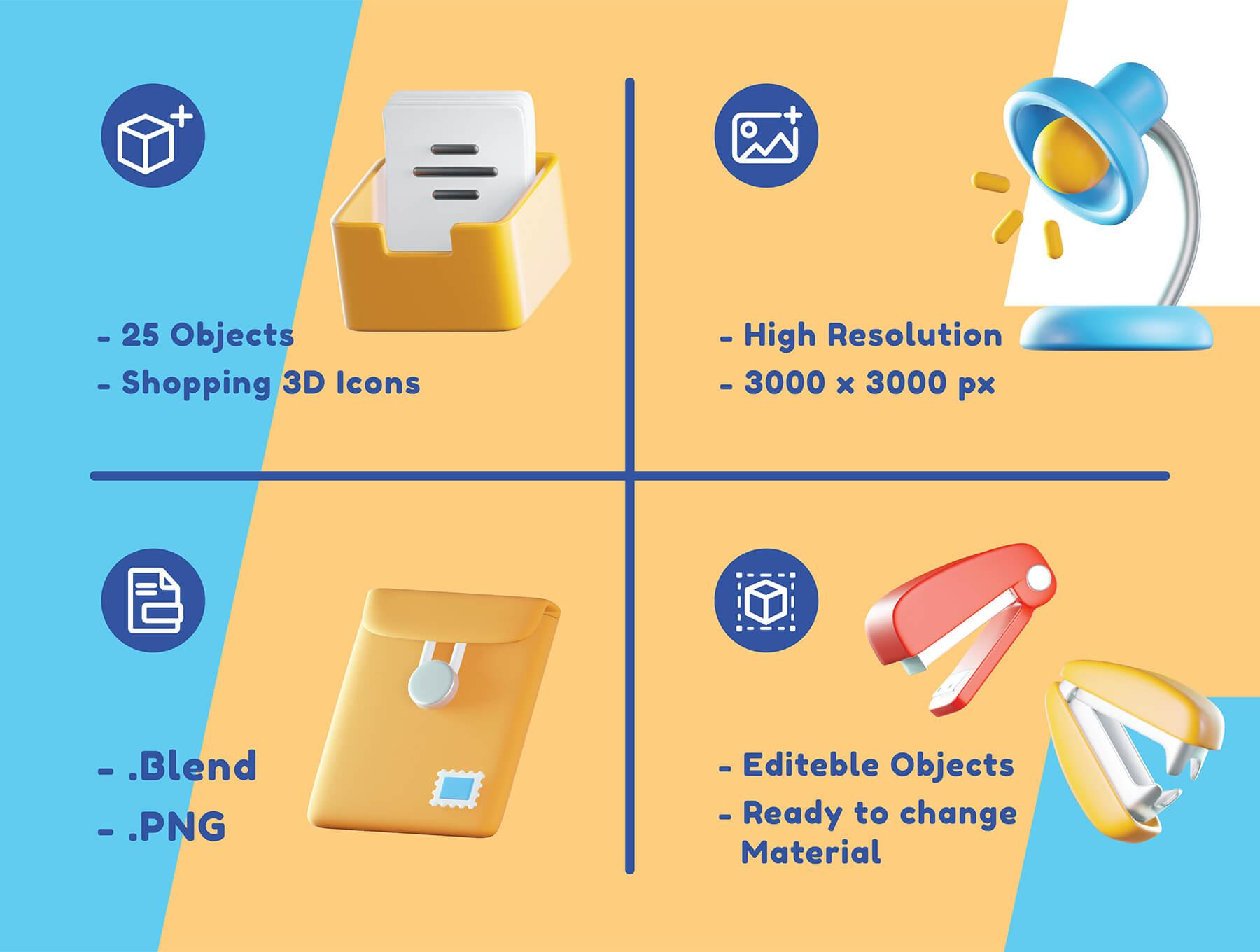 25个独特优质的即用型逼真工作台办公用品文具3D图标包 Stationery 3D Icons 图标素材 第6张-素材湾丨精选海外优质设计素材资源 25个独特优质的即用型逼真工作台办公用品文具3D图标包 Stationery 3D Icons 图标素材 sucaiwan.com