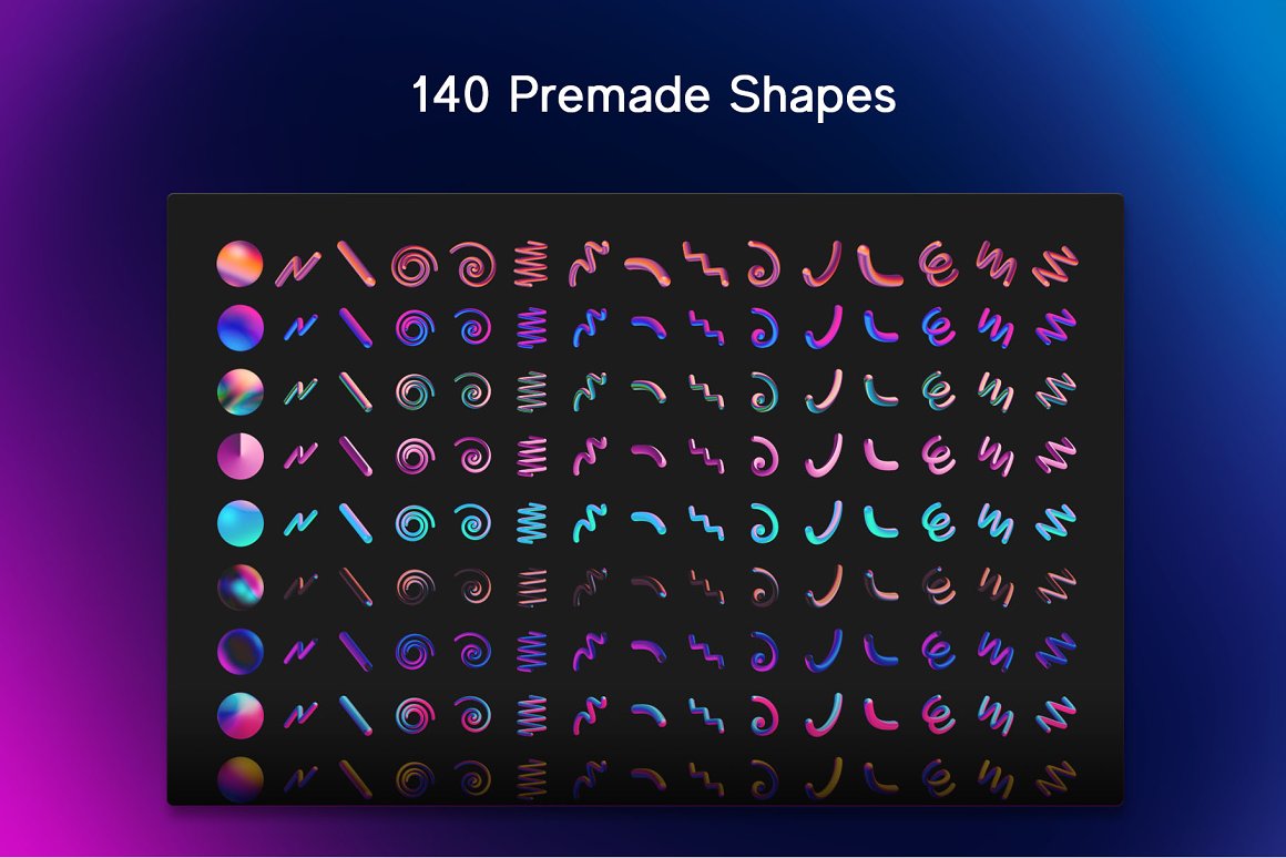 全息抽象扭曲霓虹3D流体混合器PS笔刷+渐变形状包PNG素材包 3D-Fluid-Mixer-Brush-Gradients 图片素材 第7张-素材湾丨精选海外优质设计素材资源 全息抽象扭曲霓虹3D流体混合器PS笔刷+渐变形状包PNG素材包 3D-Fluid-Mixer-Brush-Gradients 图片素材 sucaiwan.com