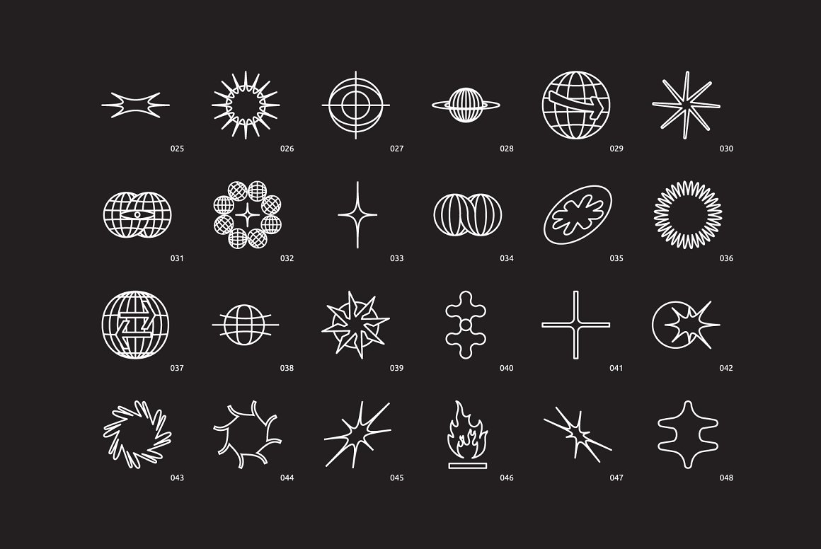 Samolevsky 96种高品质艺术感酸性线性矢量几何形状包 96-shapes-stickers PART1 图片素材 第2张-素材湾丨精选海外优质设计素材资源 Samolevsky 96种高品质艺术感酸性线性矢量几何形状包 96-shapes-stickers PART1 图片素材 sucaiwan.com