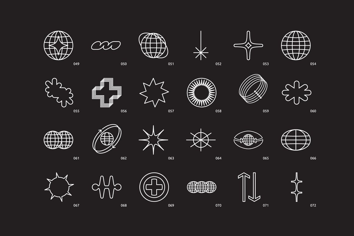 Samolevsky 96种高品质艺术感酸性线性矢量几何形状包 96-shapes-stickers PART1 图片素材 第4张-素材湾丨精选海外优质设计素材资源 Samolevsky 96种高品质艺术感酸性线性矢量几何形状包 96-shapes-stickers PART1 图片素材 sucaiwan.com