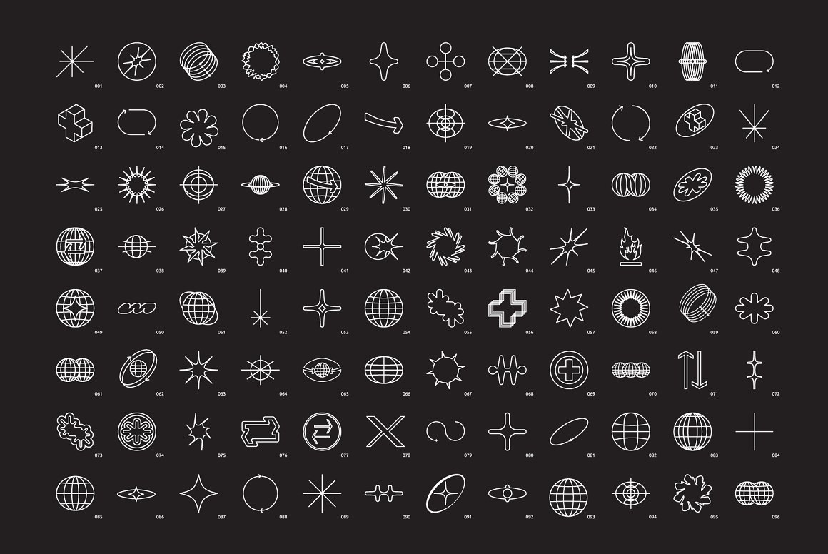 Samolevsky 96种高品质艺术感酸性线性矢量几何形状包 96-shapes-stickers PART1 图片素材 第5张-素材湾丨精选海外优质设计素材资源 Samolevsky 96种高品质艺术感酸性线性矢量几何形状包 96-shapes-stickers PART1 图片素材 sucaiwan.com