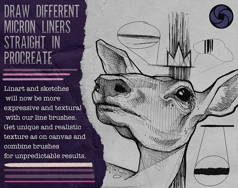 39个勾线笔和马克笔Procreate笔刷 笔刷资源 sucaiwan.com