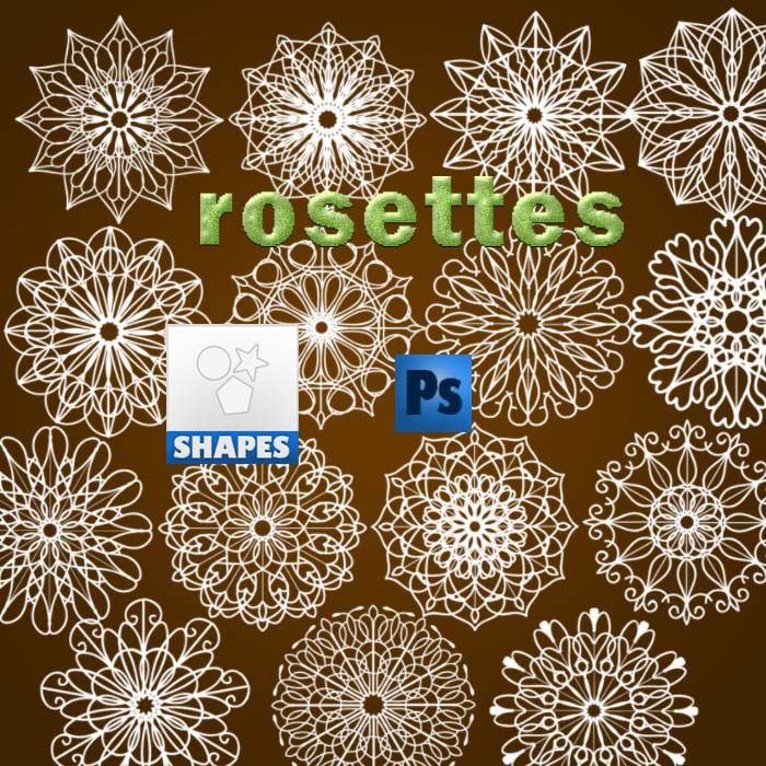 玫瑰花环PS形状，CSH格式 图片素材 sucaiwan.com