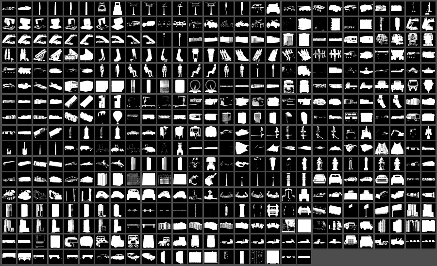486个汽车和建筑物PS形状，CSH格式 图片素材 sucaiwan.com