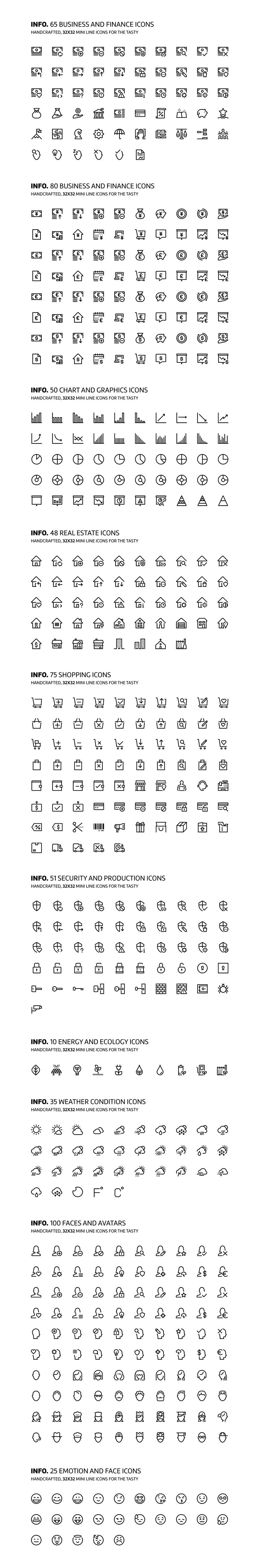 2700+精美矢量线条图标素材库 图标素材 sucaiwan.com