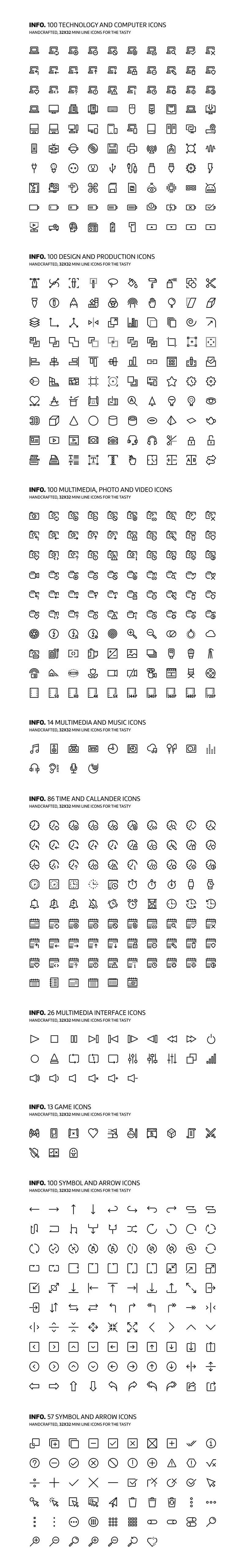 2700+精美矢量线条图标素材库 图标素材 sucaiwan.com