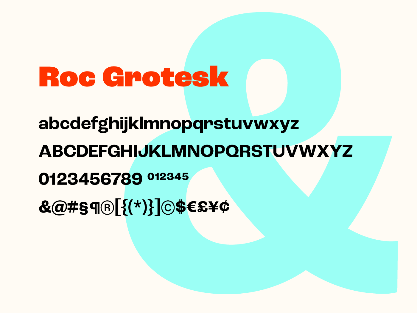 Roc Grotesk现代无衬线英文字体完整版 设计素材 第3张-素材湾丨精选海外优质设计素材资源 Roc Grotesk现代无衬线英文字体完整版 设计素材 sucaiwan.com