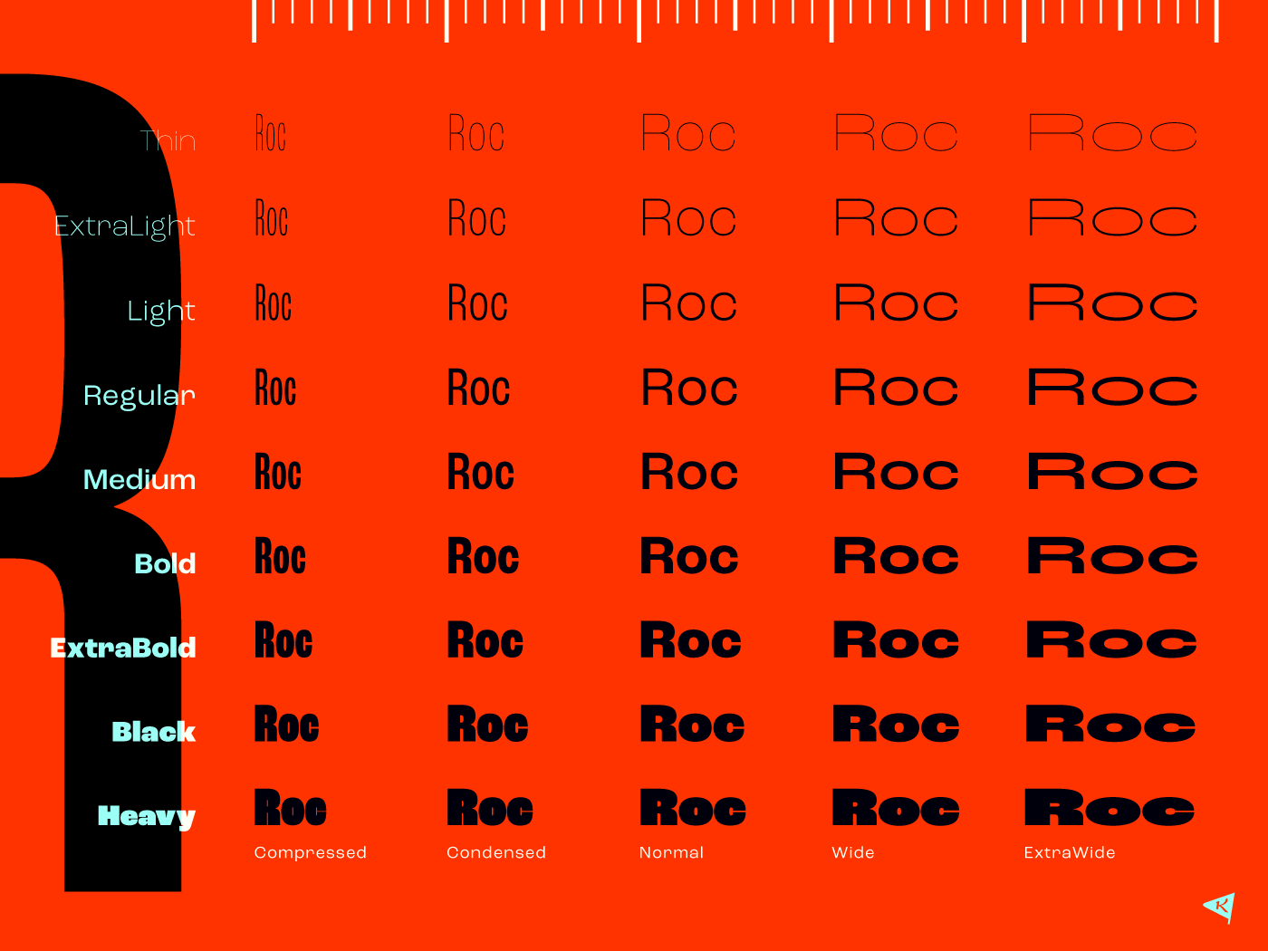 Roc Grotesk现代无衬线英文字体完整版 设计素材 第10张-素材湾丨精选海外优质设计素材资源 Roc Grotesk现代无衬线英文字体完整版 设计素材 sucaiwan.com