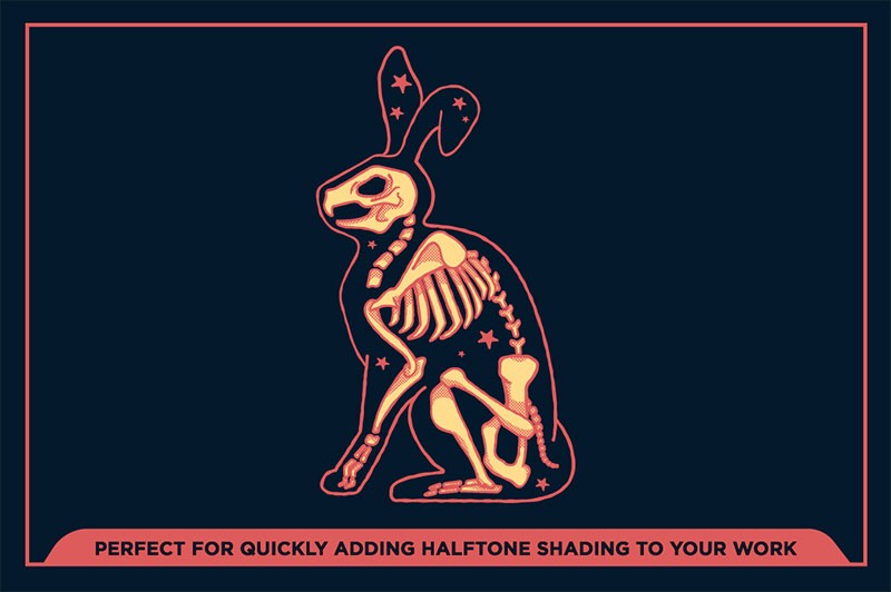 80+Illustrator半色调图案笔刷 笔刷资源 sucaiwan.com