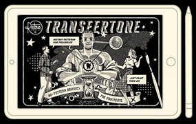 80+复古半色调图案纹理Procreate笔刷