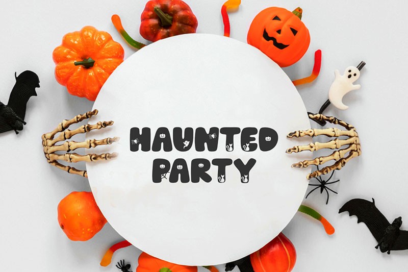 Spooky Witchy万圣节印花字体 设计素材 sucaiwan.com