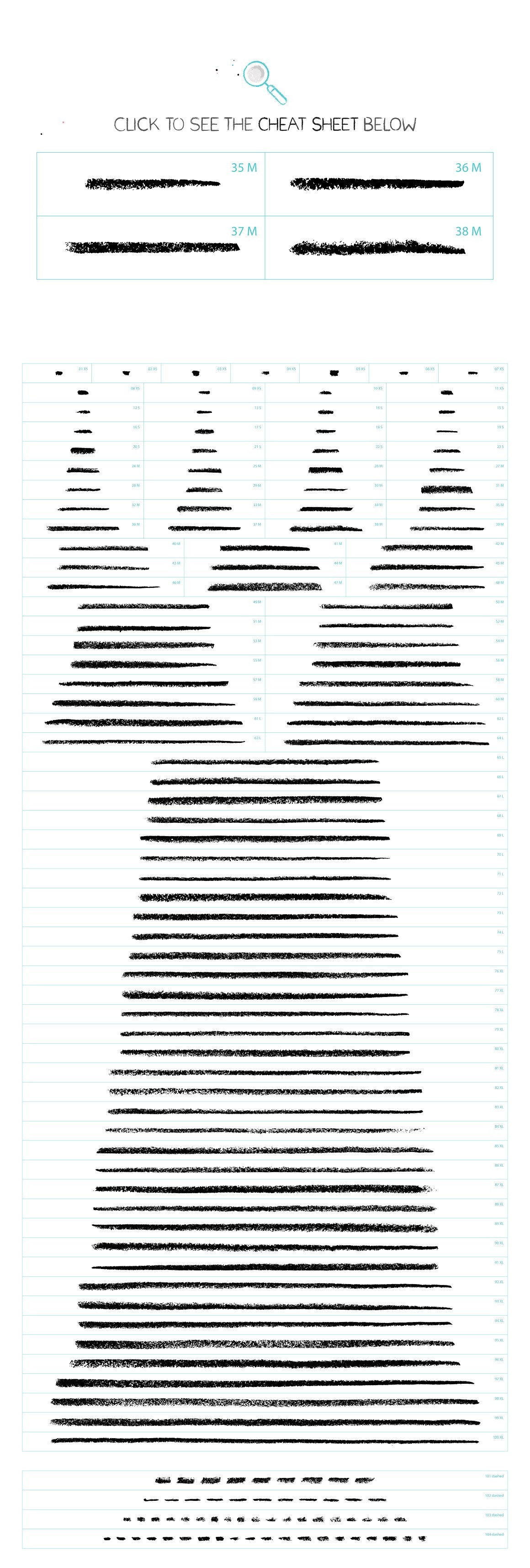 100+蜡笔手绘涂鸦AI矢量笔刷 笔刷资源 sucaiwan.com