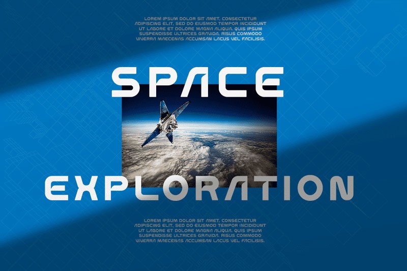 Project 9 未来科技感英文字体 设计素材 sucaiwan.com