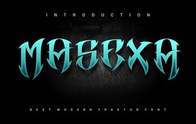 Masexa个性时尚英文字体