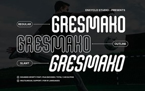 Gresmako圆润无衬线英文字体