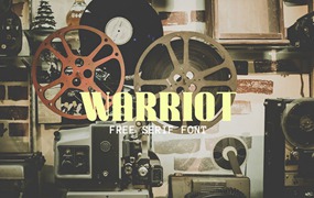 Warriot粗衬线英文字体，免费可商用