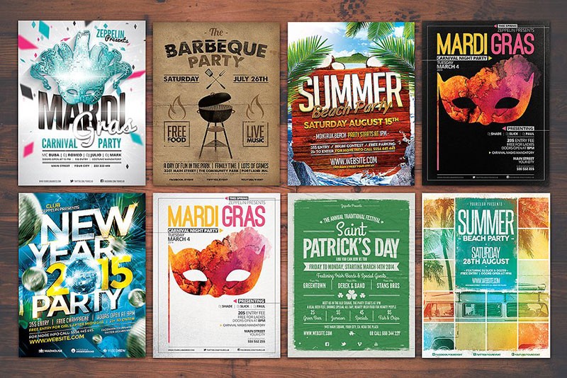 20个国外节日宣传单和广告图设计PSD模板 设计素材 sucaiwan.com