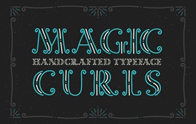 Magic Curls英文花体手写字体