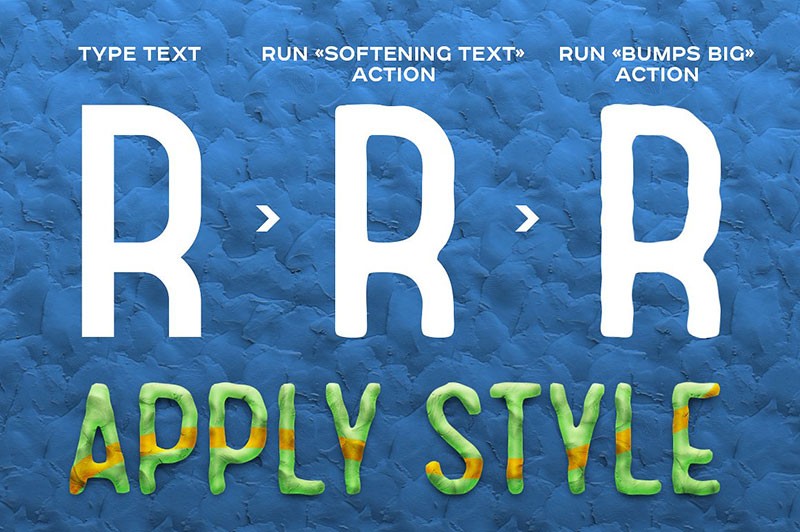 96种仿橡皮泥纹理PS样式PSD ASL ATN格式 插件预设 sucaiwan.com