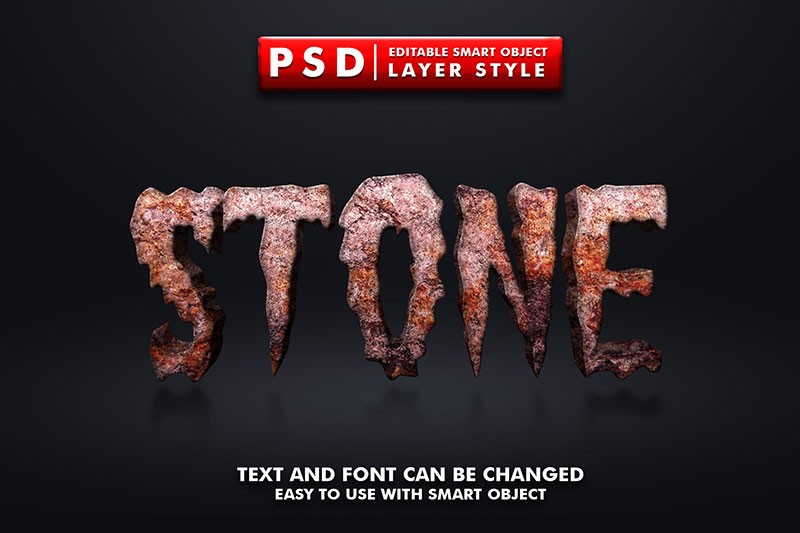 6种逼真3D文字特效PS图层样式 插件预设 sucaiwan.com