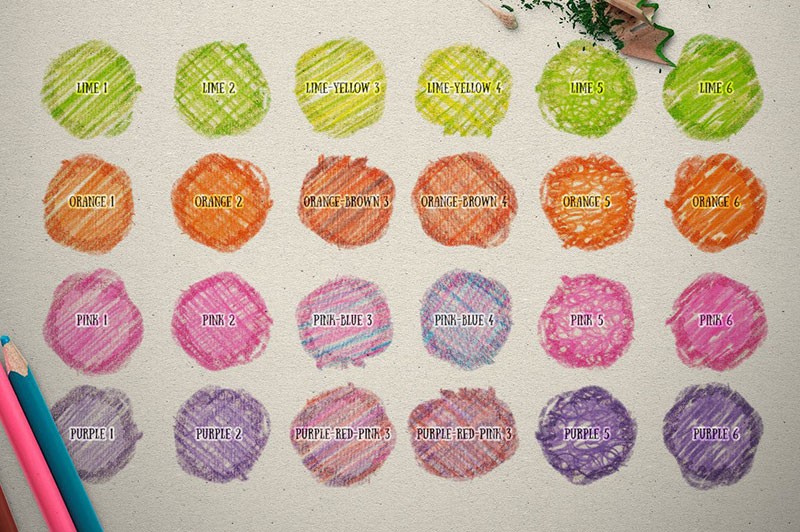 超写实的彩铅效果PS样式，ASL格式 插件预设 sucaiwan.com