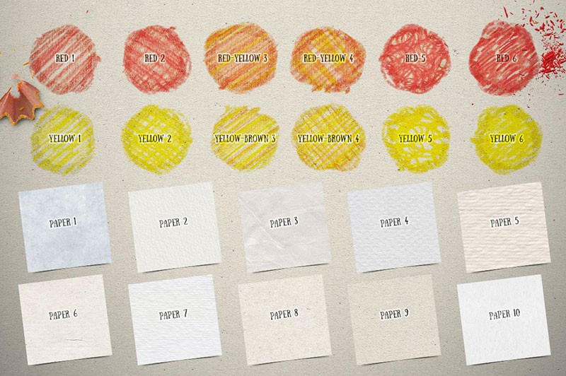 超写实的彩铅效果PS样式，ASL格式 插件预设 sucaiwan.com