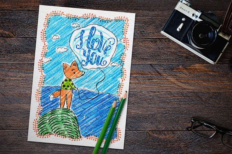 超写实的彩铅效果PS样式，ASL格式 插件预设 sucaiwan.com