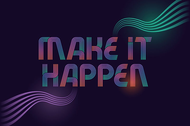 Fiver现代装饰英文字体 设计素材 sucaiwan.com