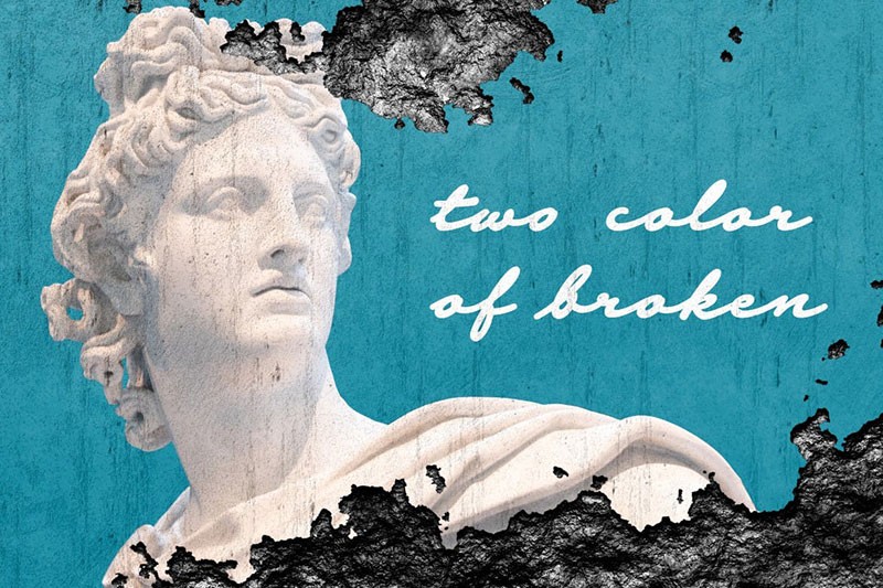 墙面脱落效果PS图层样式 插件预设 sucaiwan.com