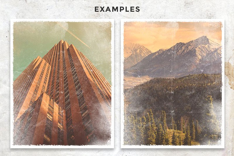 欧美复古老照片效果PS图层样式 插件预设 sucaiwan.com