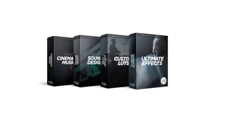 Cinema Mastery Ultimate Editor Bundle 电影制作人剪辑套装镜头光晕课程和LUT歌曲音效颗粒和纹理视频剪辑教程素材 . sucaiwan.com
