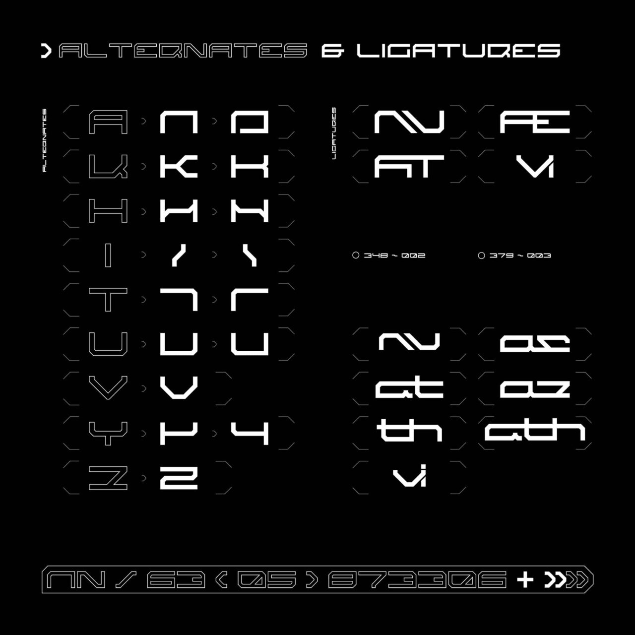 赛博朋克酸性未来机甲45°切割仙女座英文字体 Andromecha 设计素材 第5张-素材湾丨精选海外优质设计素材资源 赛博朋克酸性未来机甲45°切割仙女座英文字体 Andromecha 设计素材 sucaiwan.com