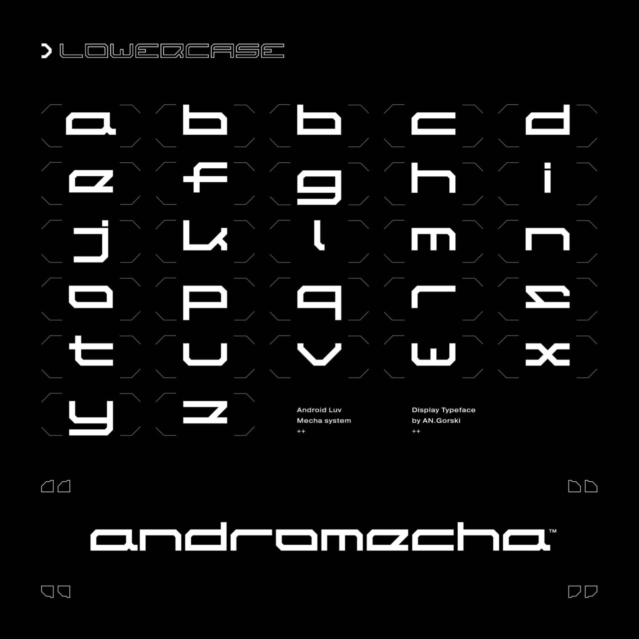 赛博朋克酸性未来机甲45°切割仙女座英文字体 Andromecha 设计素材 第8张-素材湾丨精选海外优质设计素材资源 赛博朋克酸性未来机甲45°切割仙女座英文字体 Andromecha 设计素材 sucaiwan.com