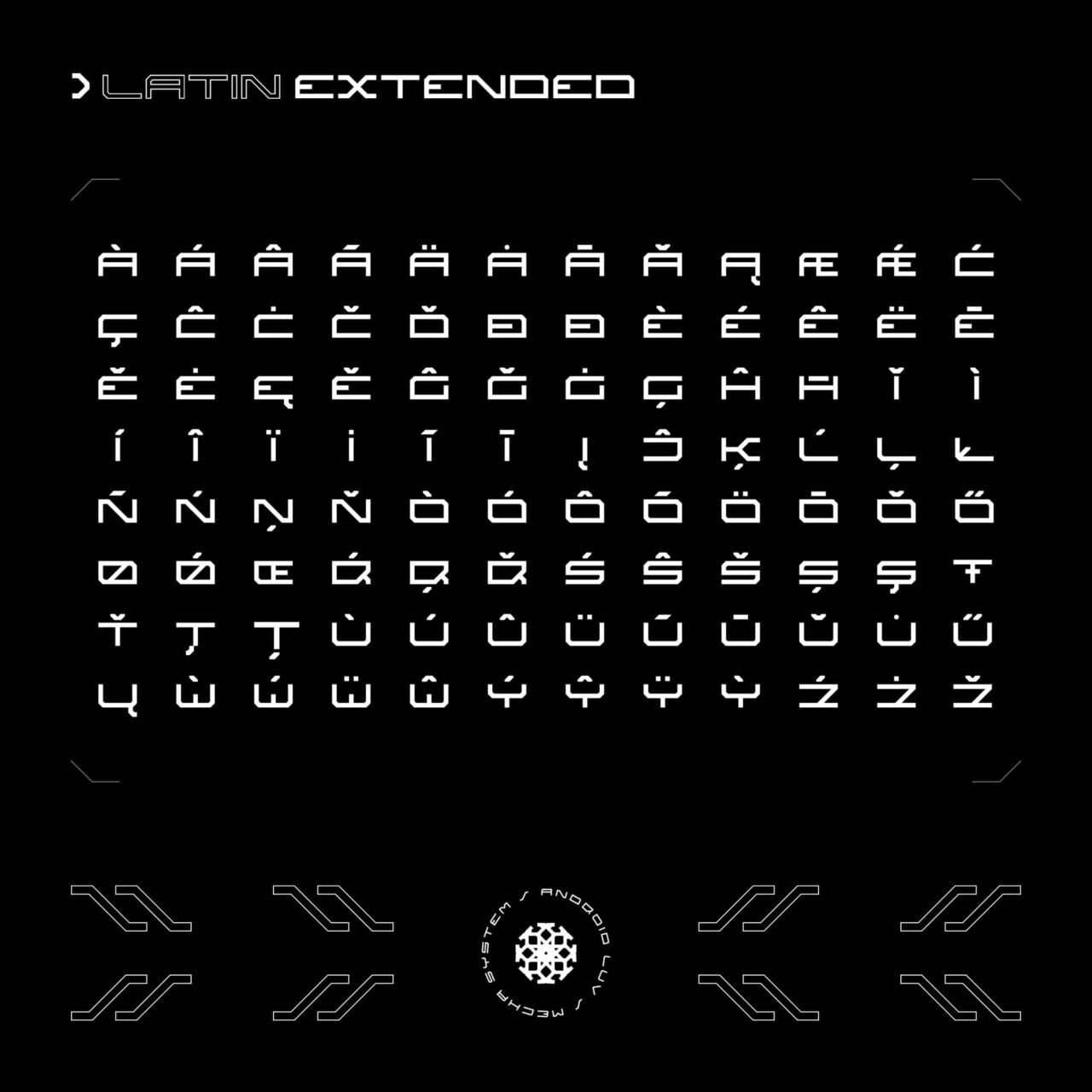 赛博朋克酸性未来机甲45°切割仙女座英文字体 Andromecha 设计素材 第9张-素材湾丨精选海外优质设计素材资源 赛博朋克酸性未来机甲45°切割仙女座英文字体 Andromecha 设计素材 sucaiwan.com