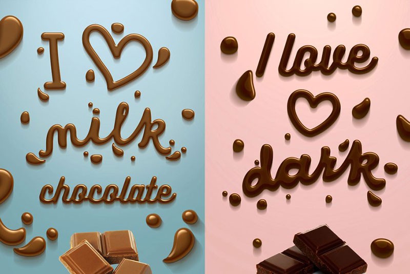 巧克力文本样式PS图层样式 插件预设 sucaiwan.com