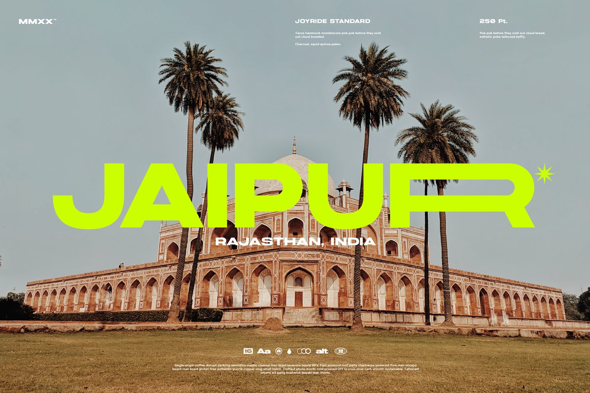 极简海报可变宽度无衬线英文字体 Joyride Extended Typeface 设计素材 sucaiwan.com