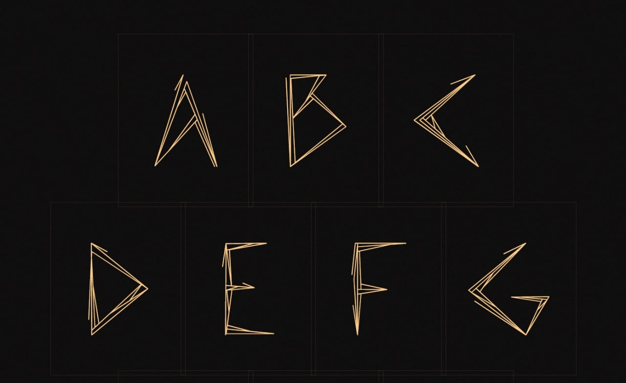 Chemin艺术线条英文字体，免费商用字体 设计素材 sucaiwan.com