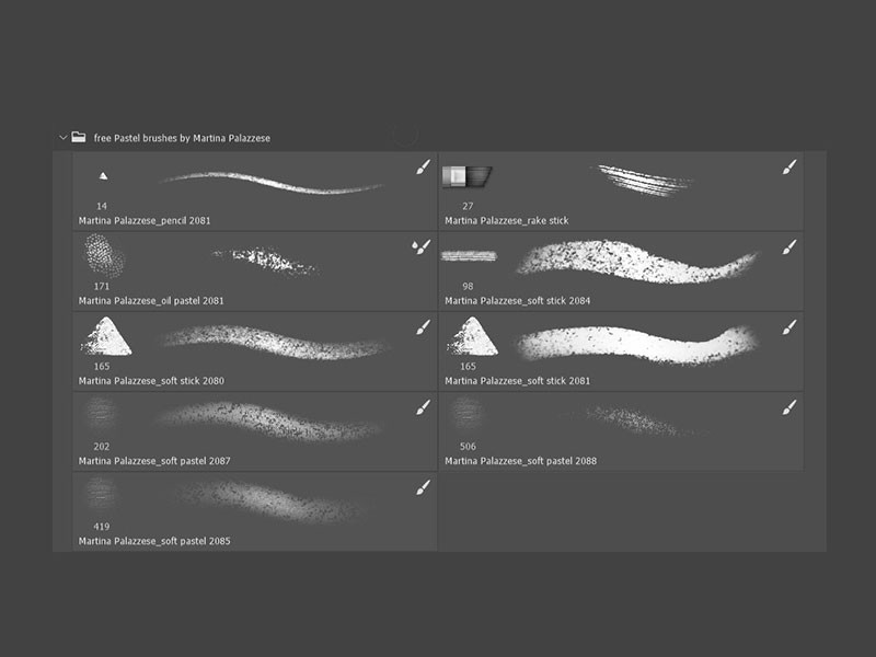 Photoshop速写厚涂笔刷 笔刷资源 sucaiwan.com