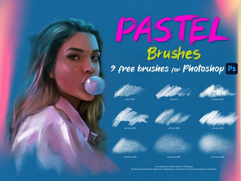 Photoshop速写厚涂笔刷 笔刷资源 sucaiwan.com