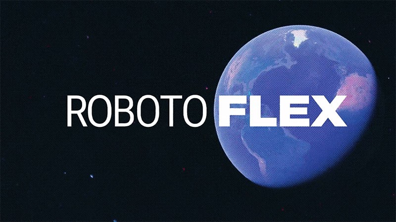 Roboto Flex谷歌新字体，可变可商用 设计素材 sucaiwan.com