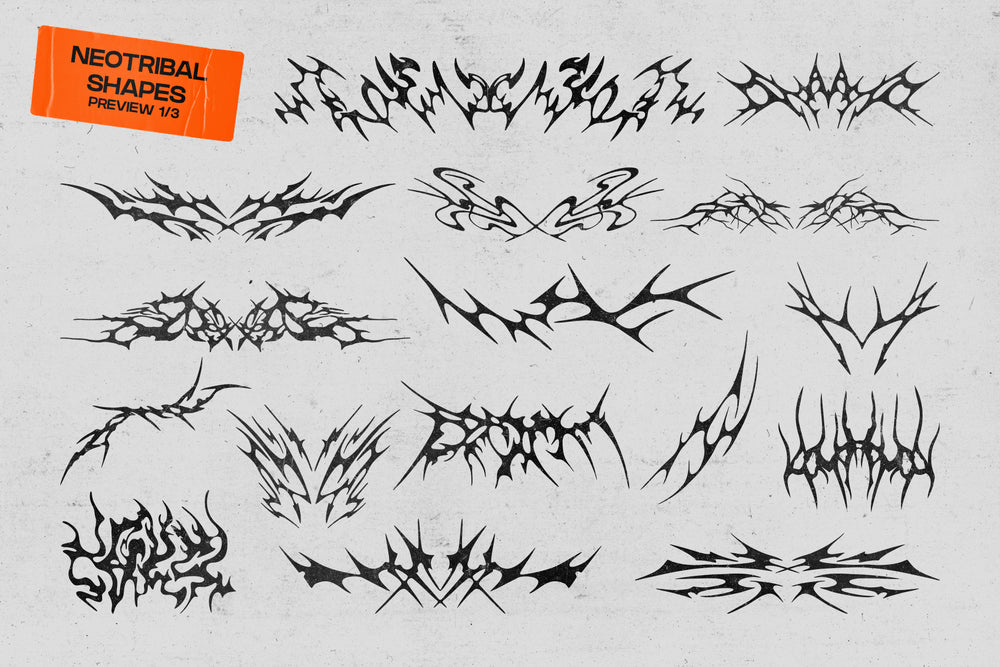 Miksks 50个独特街头服饰手绘新部落矢量形状专辑封面元素素材合集 Neotribal Shapes . 第5张-素材湾丨精选海外优质设计素材资源 Miksks 50个独特街头服饰手绘新部落矢量形状专辑封面元素素材合集 Neotribal Shapes . sucaiwan.com