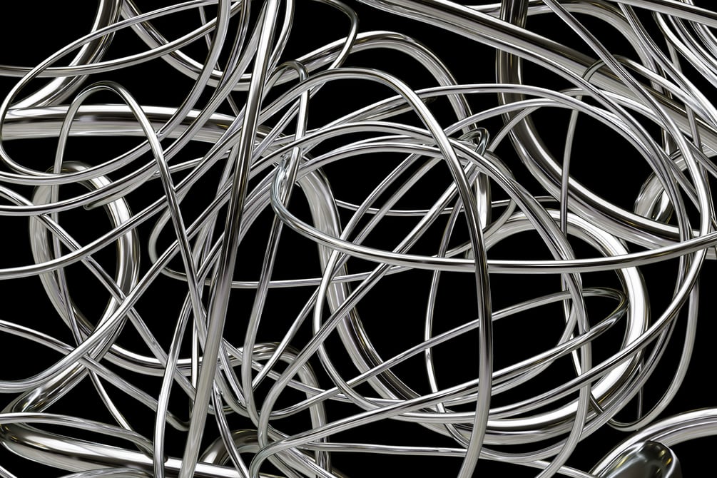 50种精美优雅酸性镀铬缠绕艺术创意形状PNG免扣素材 Chrome Knots - 3D PNG Shapes 图片素材 sucaiwan.com