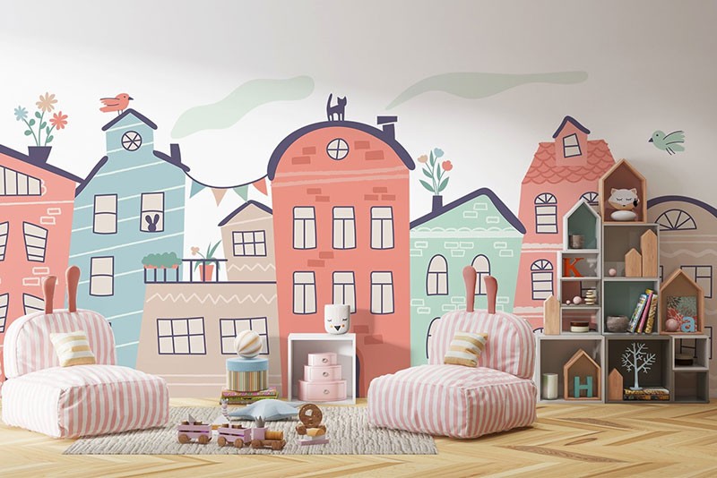 130+卡通房子主题拼接图案矢量设计素材 图片素材 sucaiwan.com