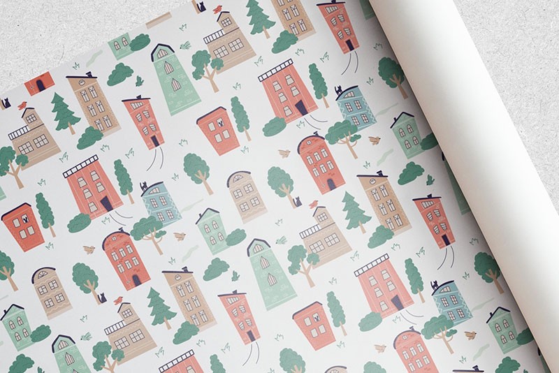 130+卡通房子主题拼接图案矢量设计素材 图片素材 sucaiwan.com