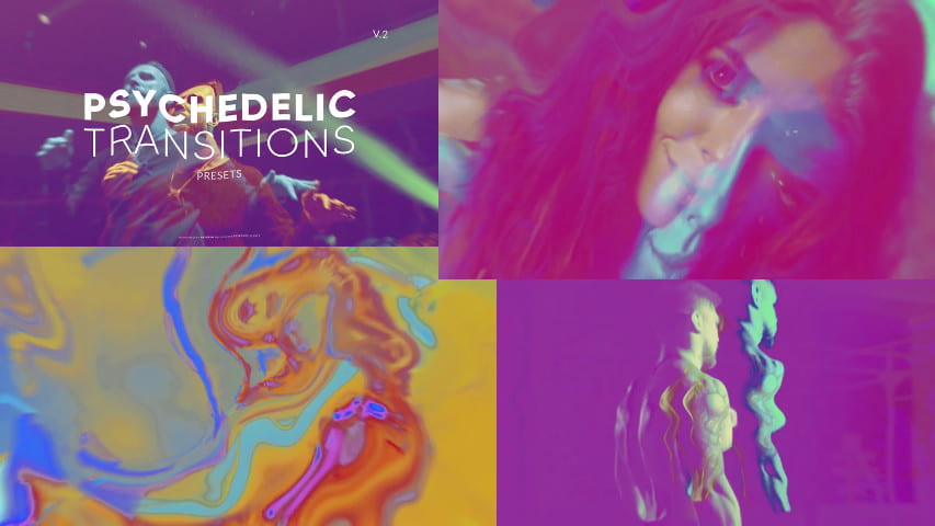 PR预设:抽象艺术迷幻过渡包+音效 Psychedelic Transitions 2 + Music 插件预设 第1张-素材湾丨精选海外优质设计素材资源 PR预设:抽象艺术迷幻过渡包+音效 Psychedelic Transitions 2 + Music 插件预设 sucaiwan.com