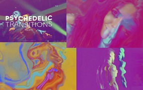 PR预设：抽象艺术迷幻过渡包+音效 Psychedelic Transitions 2 + Music