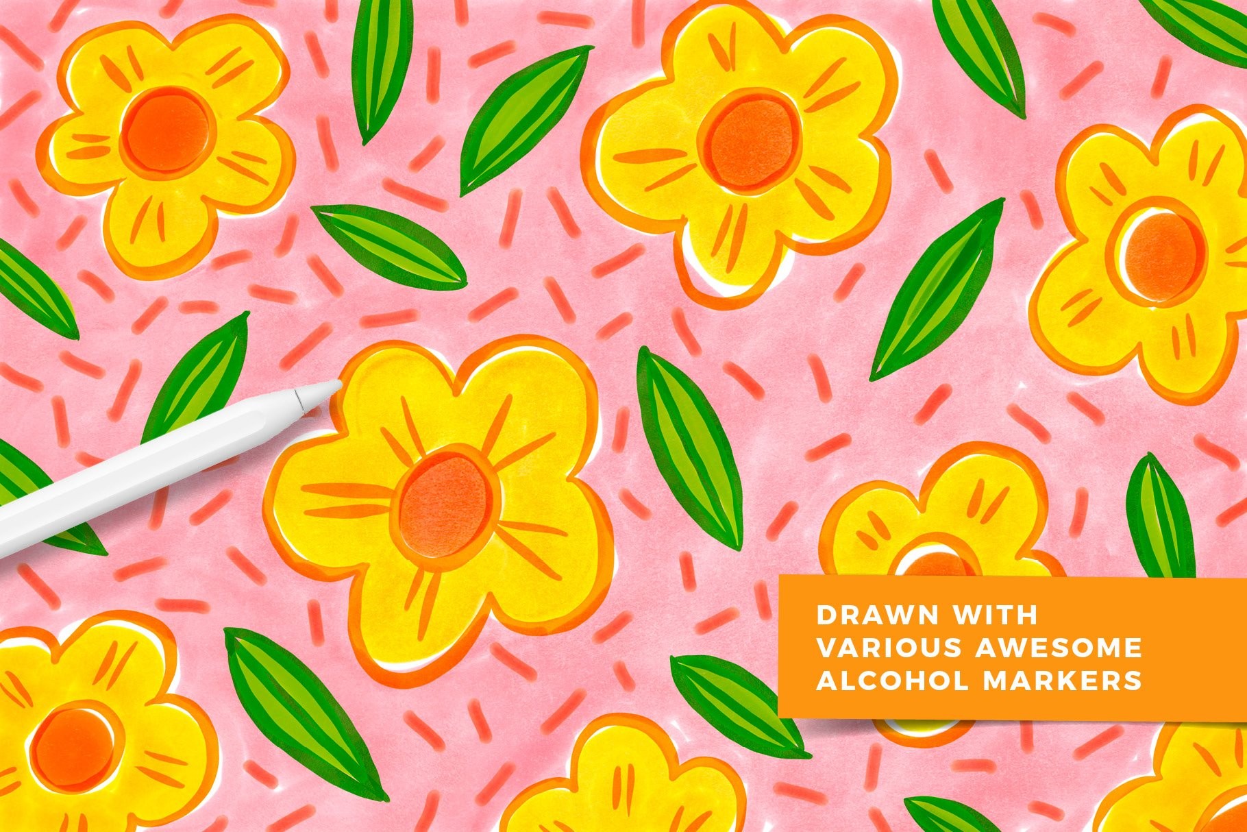 超棒的马克笔效果Procreate画笔 笔刷资源 sucaiwan.com