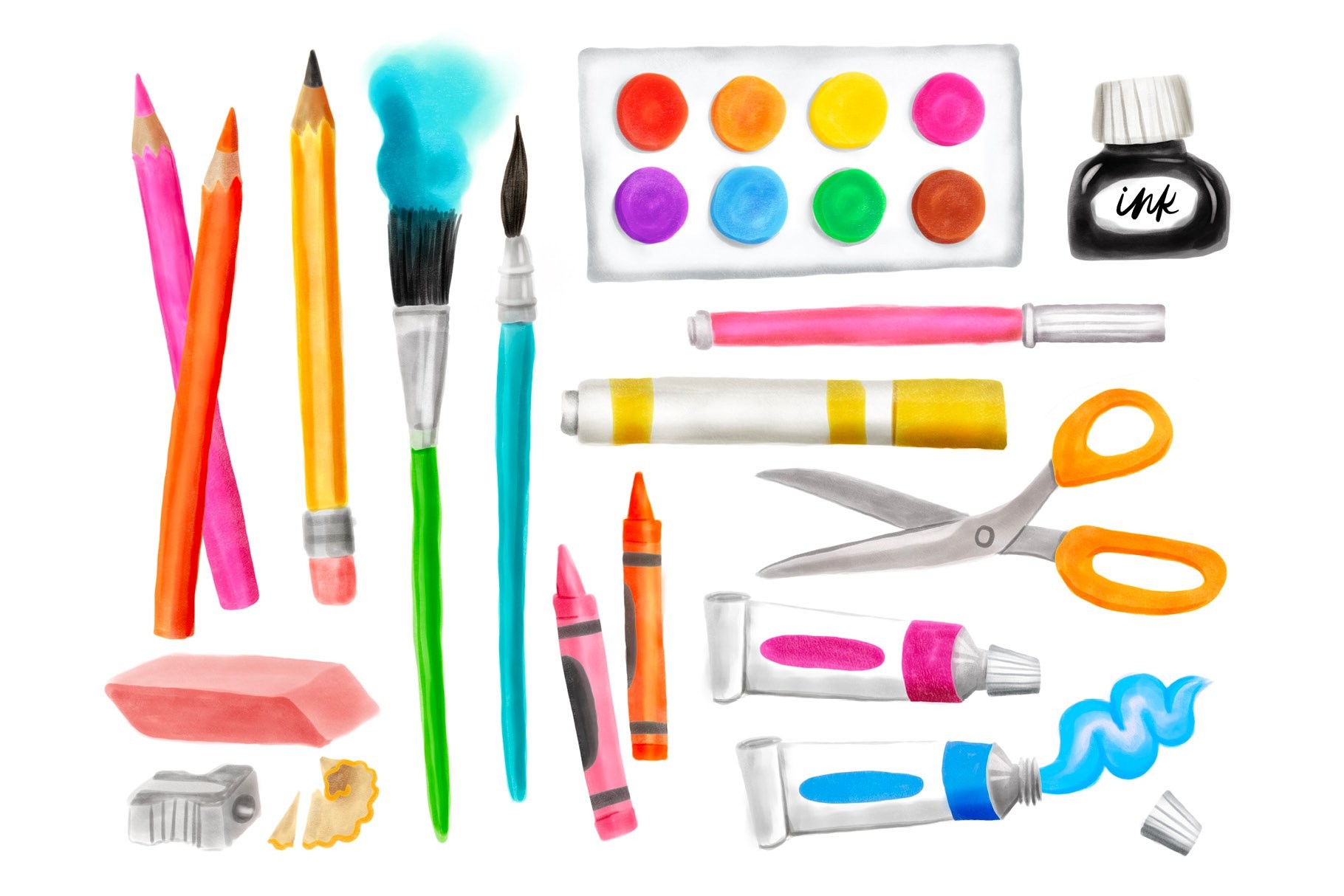 超棒的马克笔效果Procreate画笔 笔刷资源 sucaiwan.com