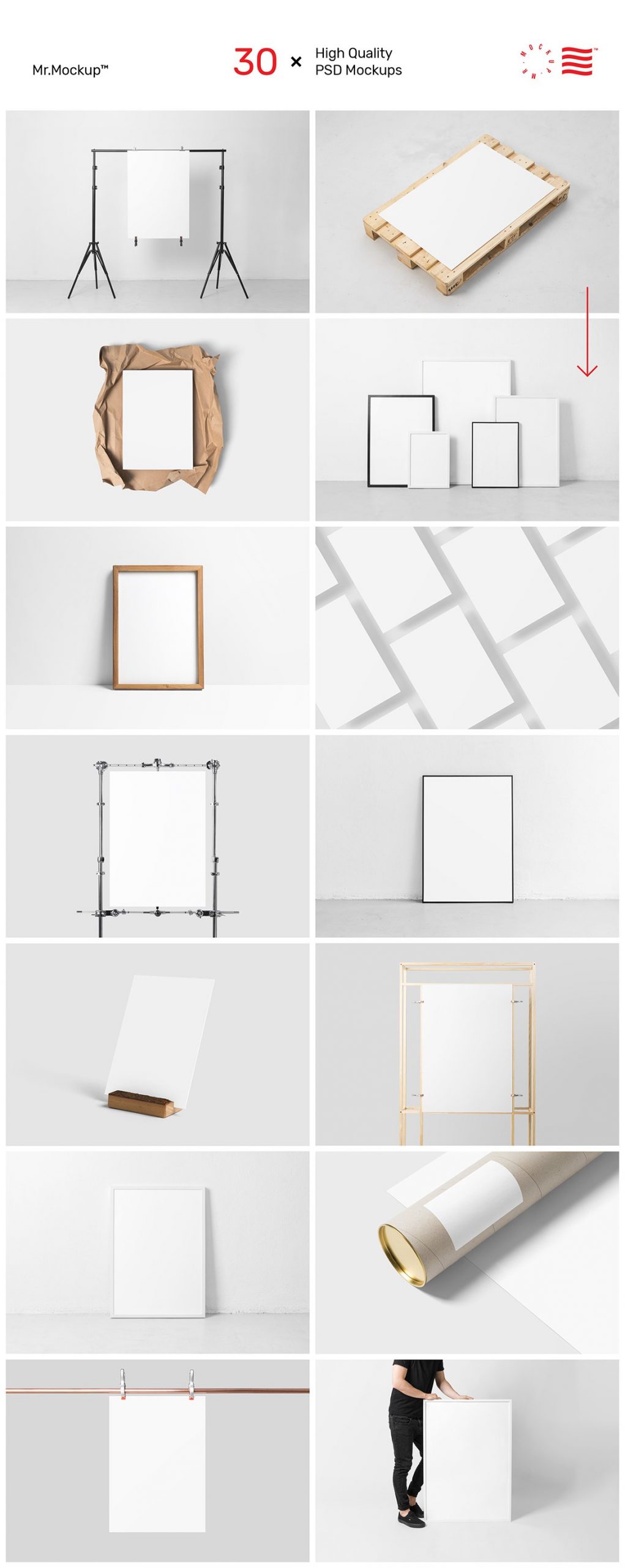 30个高分辨率专业作品展示演播室画室相框PSD海报样机模型 Poster Mockups – Studio Scene 样机素材 第2张-素材湾丨精选海外优质设计素材资源 30个高分辨率专业作品展示演播室画室相框PSD海报样机模型 Poster Mockups – Studio Scene 样机素材 sucaiwan.com