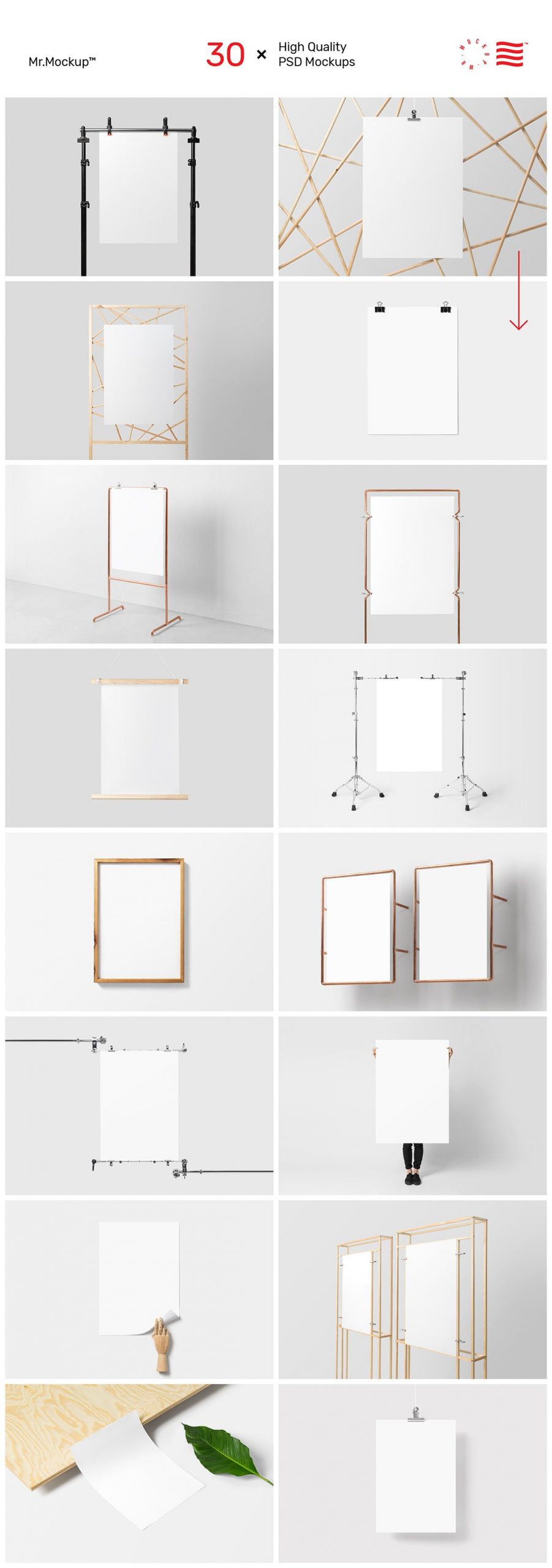 30个高分辨率专业作品展示演播室画室相框PSD海报样机模型 Poster Mockups – Studio Scene 样机素材 第4张-素材湾丨精选海外优质设计素材资源 30个高分辨率专业作品展示演播室画室相框PSD海报样机模型 Poster Mockups – Studio Scene 样机素材 sucaiwan.com